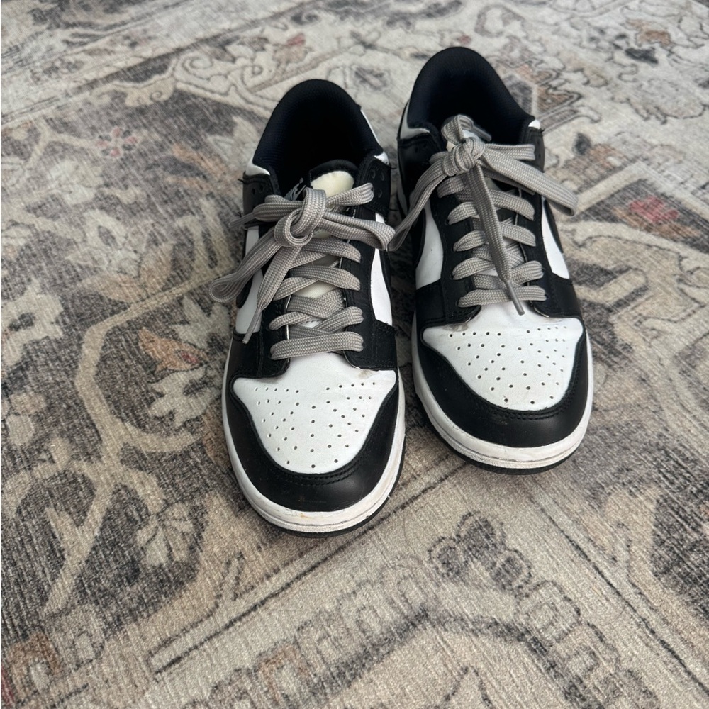 Nike Kids Black and White Low-Top Sneakers
